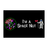 I'm A Space Nut Bubble-free stickers - black